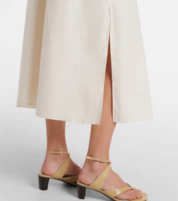 Tie-neck cotton and silk shirt dress | Lemaire