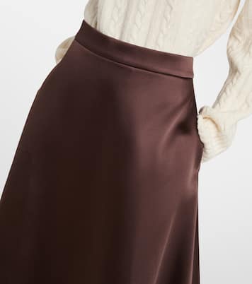 Satin midi skirt | Róhe