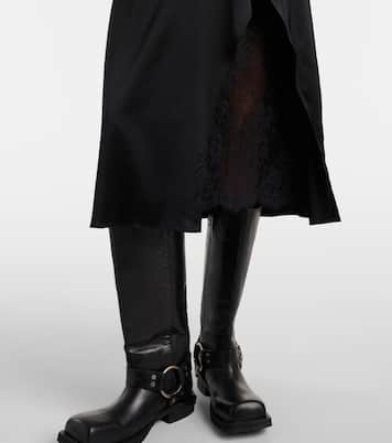 Abito sottoveste in raso con pizzo | Acne Studios