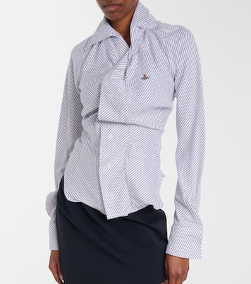 Striped cotton-blend poplin shirt | Vivienne Westwood