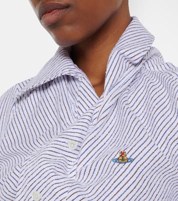 Striped cotton-blend poplin shirt | Vivienne Westwood