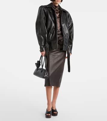 Belted leather jacket | Magda Butrym