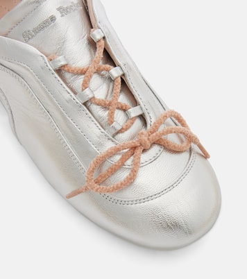 Cutout metallic leather sneakers | Simone Rocha