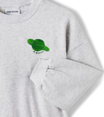 Embroidered cotton jersey sweatshirt | Mini Rodini