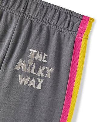 Pantalon de survêtement brodé en coton | Mini Rodini