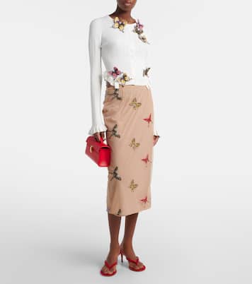 Appliqué midi skirt | Blumarine