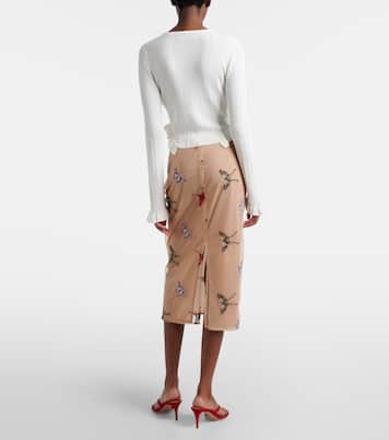 Appliqué midi skirt | Blumarine