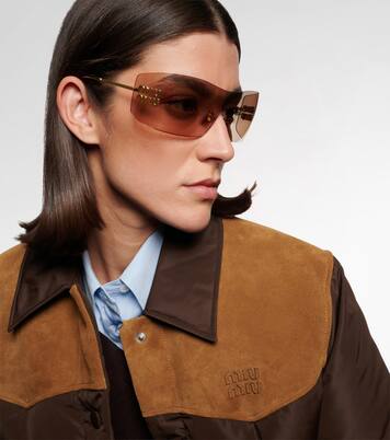 Aube shield sunglasses | Miu Miu