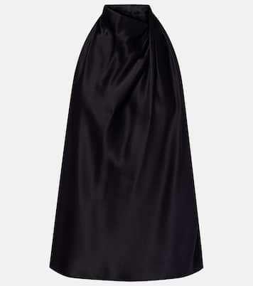 Halterneck silk satin top | The Sei