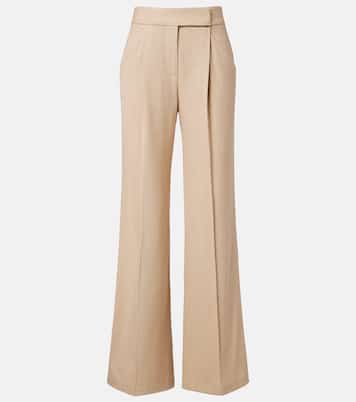 Pleated wide-leg pants | Veronica Beard