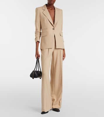 Pleated wide-leg pants | Veronica Beard