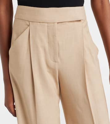 Pleated wide-leg pants | Veronica Beard