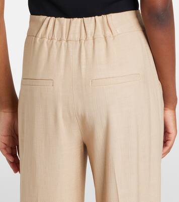 Pleated wide-leg pants | Veronica Beard