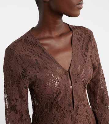 Millie cotton and silk lace maxi dress | Bananhot