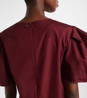 Puff-sleeve cotton poplin minidress | 'S Max Mara