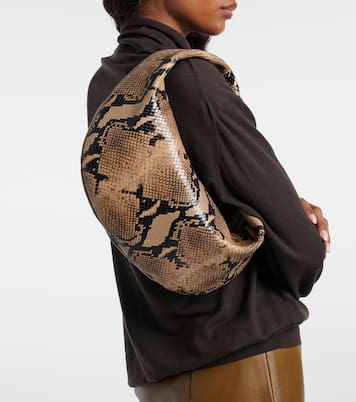 Olivia Medium snake-effect leather tote bag | Khaite