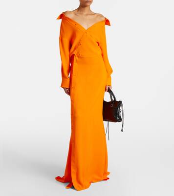 Off-shoulder silk gown | Balenciaga