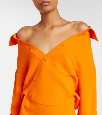 Off-shoulder silk gown | Balenciaga
