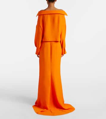 Off-shoulder silk gown | Balenciaga