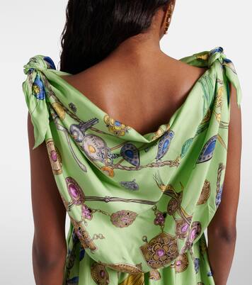 Minikleid aus Seiden-Twill | Versace