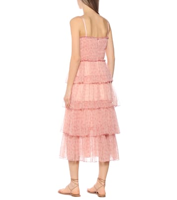 Harlyn floral tulle midi dress | Simkhai