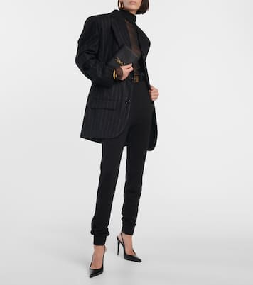 Uptown leather wallet on chain | Saint Laurent