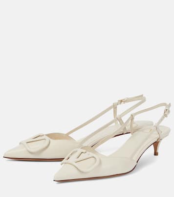 Slingback-Pumps VLogo Signature 50 aus Leder | Valentino Garavani