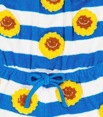 Crochet-embellished cotton jumpsuit | Stella McCartney Kids