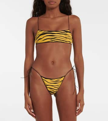 Culotte de bikini The C à motif zébré | Tropic of C