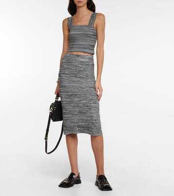 White Label Cropped-Top aus Strick | Proenza Schouler