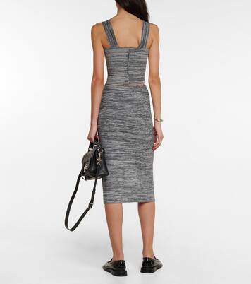 White Label Cropped-Top aus Strick | Proenza Schouler