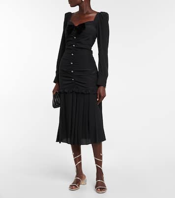 Sandalen Cleo 45 aus Satin mit Kristallen | Rene Caovilla