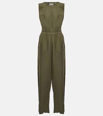 Vivi cutout linen jumpsuit | Velvet