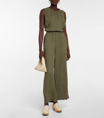 Vivi cutout linen jumpsuit | Velvet