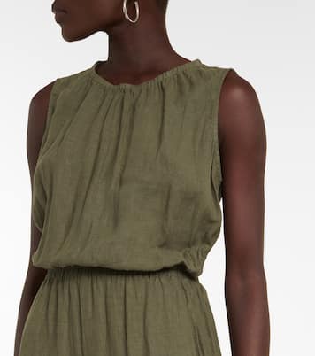 Vivi cutout linen jumpsuit | Velvet