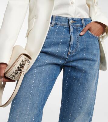 Embellished cropped jeans | Stella McCartney