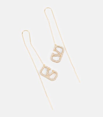 VLogo Signature embellished earrings | Valentino