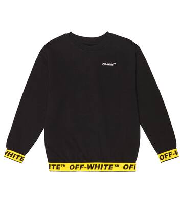 Logo cotton jersey sweatshirt | Off-White Kids