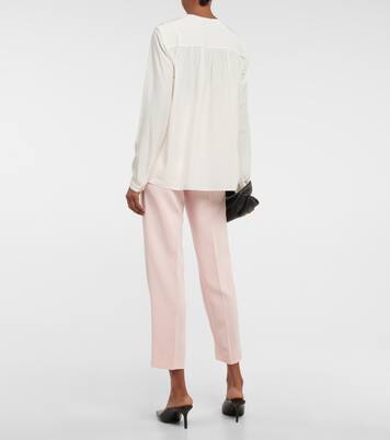 V-neck silk blouse | Joseph