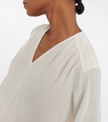 V-neck silk blouse | Joseph
