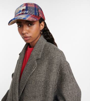 Tyron checked wool-blend baseball cap | Isabel Marant