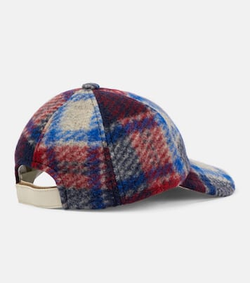 Tyron checked wool-blend baseball cap | Isabel Marant