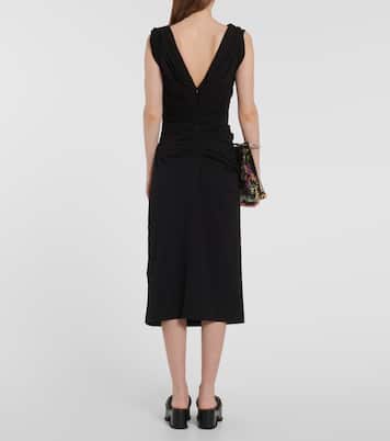 Abito midi in jersey di cotone | Dries Van Noten