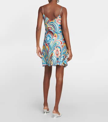 Robe imprimée en satin | Rodarte