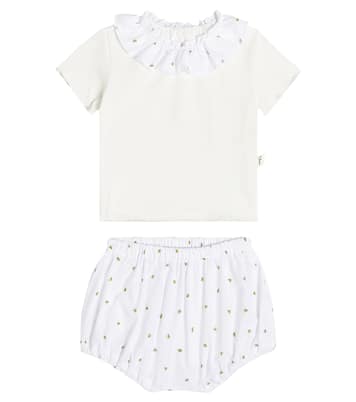 Bébé – Ensemble t-shirt et culotte bloomer | Il Gufo