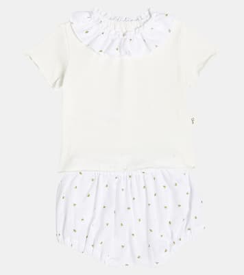 Bébé – Ensemble t-shirt et culotte bloomer | Il Gufo