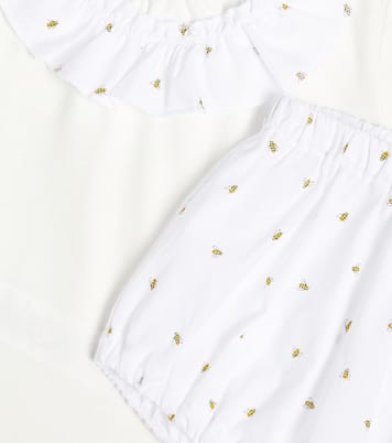 Bébé – Ensemble t-shirt et culotte bloomer | Il Gufo