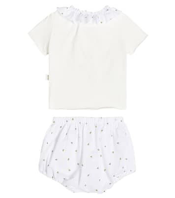 Bébé – Ensemble t-shirt et culotte bloomer | Il Gufo