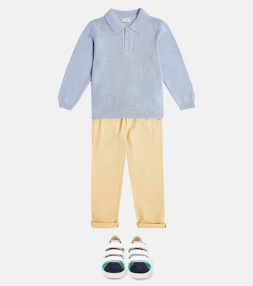 Straight cotton-blend pants | La Coqueta