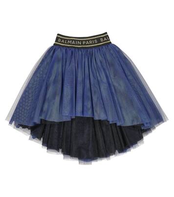 Logo tulle skirt | Balmain Kids